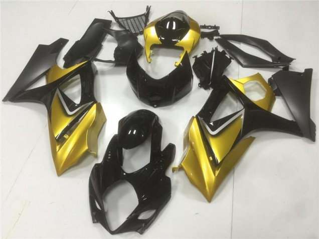Carénages Suzuki GSXR 1000 K7 2007-2008 - Or Noir Carénages Suzuki GSXR 1000 K7 2007-2008 - Or Noir