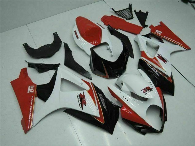 Carénages Suzuki GSXR 1000 K7 2007-2008 - Rouge Blanc Carénages Suzuki GSXR 1000 K7 2007-2008 - Rouge Blanc