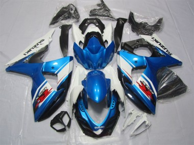 Carénages Suzuki GSXR 1000 K9 2009-2016 - Bleu Blanc