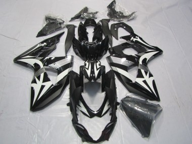 Carénages Suzuki GSXR 1000 K9 2009-2016 - Noir Blanc