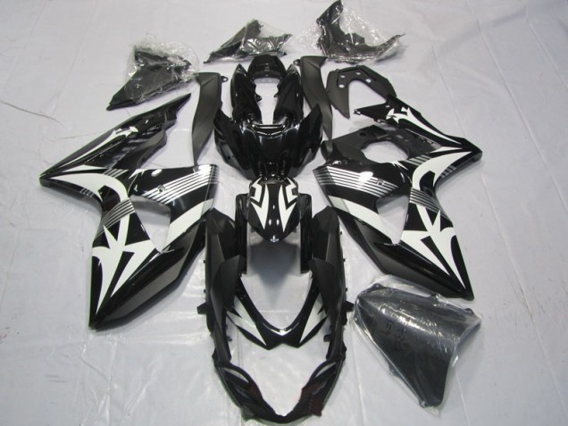 Carénages Suzuki GSXR 1000 K9 2009-2016 - Noir Blanc Carénages Suzuki GSXR 1000 K9 2009-2016 - Noir Blanc