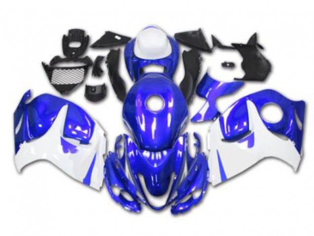 Carénages Suzuki GSXR 1300 Hayabusa 2008-2019 - Bleu Blanc Carénages Suzuki GSXR 1300 Hayabusa 2008-2019 - Bleu Blanc