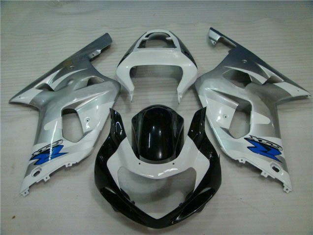 Carénages Suzuki GSXR 600 / 750 K1 K2 K3 2001-2003 - Argent Noir Carénages Suzuki GSXR 600 / 750 K1 K2 K3 2001-2003 - Argent Noir
