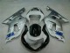 Carénages Suzuki GSXR 600 / 750 K1 K2 K3 2001-2003 - Argent Noir Carénages Suzuki GSXR 600 / 750 K1 K2 K3 2001-2003 - Argent Noir