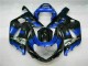 Carénages Suzuki GSXR 600 / 750 K1 K2 K3 2001-2003 - Bleu Noir Carénages Suzuki GSXR 600 / 750 K1 K2 K3 2001-2003 - Bleu Noir
