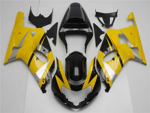 Carénages Suzuki GSXR 600 / 750 K1 K2 K3 2001-2003 - Jaune Noir Carénages Suzuki GSXR 600 / 750 K1 K2 K3 2001-2003 - Jaune Noir