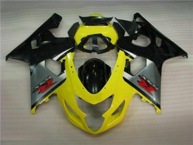 Carénages Suzuki GSXR 600 / 750 K4 2004-2005 - Jaune Noir