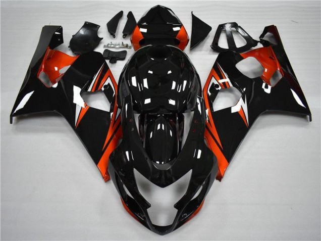 Carénages Suzuki GSXR 600 / 750 K4 2004-2005 - Orange Noir Carénages Suzuki GSXR 600 / 750 K4 2004-2005 - Orange Noir