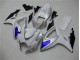 Carénages Suzuki GSXR 600 / 750 K6 2006-2007 - Blanc Bleu Carénages Suzuki GSXR 600 / 750 K6 2006-2007 - Blanc Bleu
