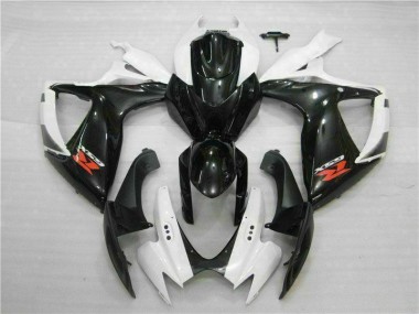 Carénages Suzuki GSXR 600 / 750 K6 2006-2007 - Blanc Noir