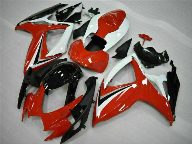 Carénages Suzuki GSXR 600 / 750 K6 2006-2007 - Rouge Blanc Carénages Suzuki GSXR 600 / 750 K6 2006-2007 - Rouge Blanc