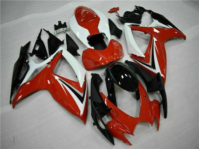 Carénages Suzuki GSXR 600 / 750 K6 2006-2007 - Rouge Blanc Carénages Suzuki GSXR 600 / 750 K6 2006-2007 - Rouge Blanc