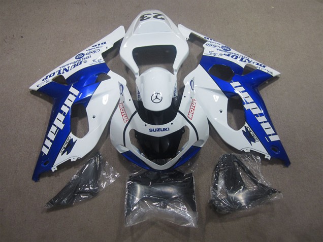 Carénages Suzuki GSXR 600 K1 K2 K3 2001-2003 - Blanc Bleu Motul Carénages Suzuki GSXR 600 K1 K2 K3 2001-2003 - Blanc Bleu Motul