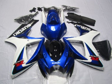 Carénages Suzuki GSXR 600 K6 2006-2007 - Bleu Blanc