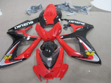 Carénages Suzuki GSXR 600 K6 2006-2007 - Rouge Noir
