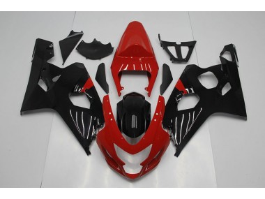 Carénages Suzuki GSXR 750 K4 2004-2005 - Rouge Noir