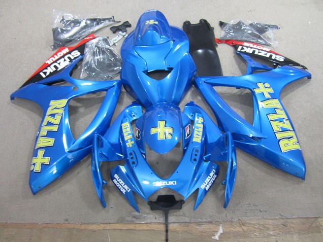 Carénages Suzuki GSXR 750 K6 2006-2007 - Bleu Jaune Rizla Carénages Suzuki GSXR 750 K6 2006-2007 - Bleu Jaune Rizla