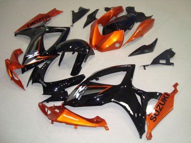 Carénages Suzuki GSXR 750 K6 2006-2007 - Noir Orange