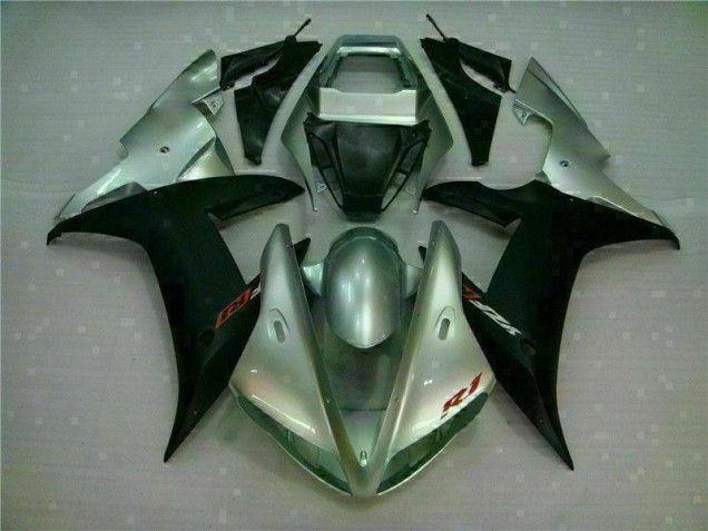 Carénages Yamaha R1 2002-2003 - Argent Noir Carénages Yamaha R1 2002-2003 - Argent Noir