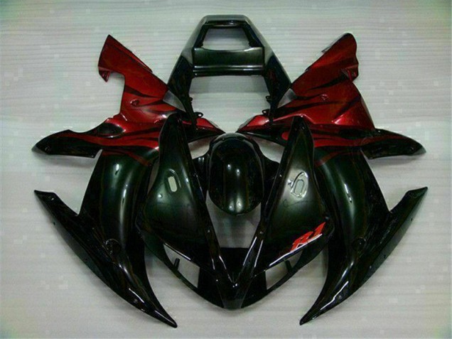Carénages Yamaha R1 2002-2003 - Noir Rouge Carénages Yamaha R1 2002-2003 - Noir Rouge