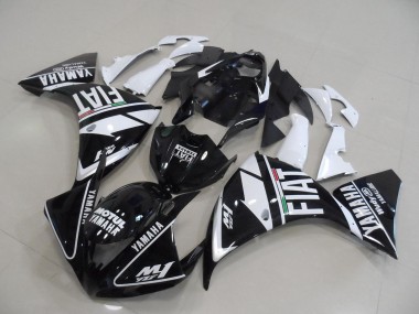 Carénages Yamaha R1 2009-2011 - Noir Blanc Fiat