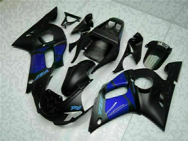 Carénages Yamaha R6 1998-2002 - Bleu Noir Carénages Yamaha R6 1998-2002 - Bleu Noir