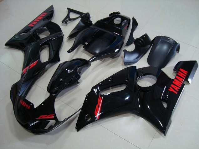 Carénages Yamaha R6 1998-2002 - Noir Brillant Rouge Décalque Carénages Yamaha R6 1998-2002 - Noir Brillant Rouge Décalque