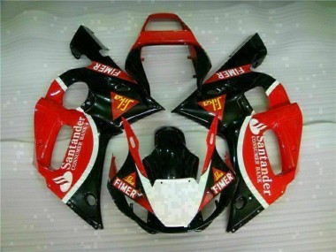 Carénages Yamaha R6 1998-2002 - Rouge Noir