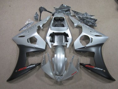 Carénages Yamaha R6 2003-2005 - Argent Noir
