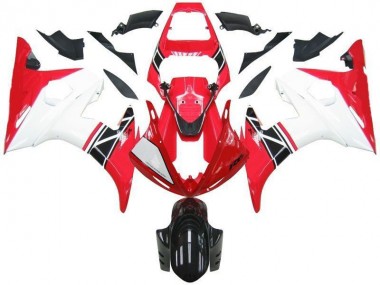 Carénages Yamaha R6 2003-2005 - Rouge Blanc Noir