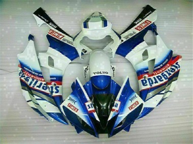 Carénages Yamaha R6 2006-2007 - Blanc Bleu