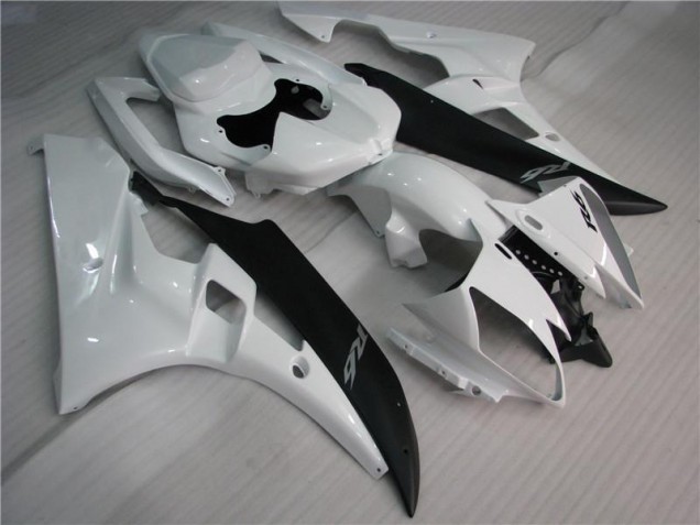 Carénages Yamaha R6 2006-2007 - Blanc Noir Carénages Yamaha R6 2006-2007 - Blanc Noir