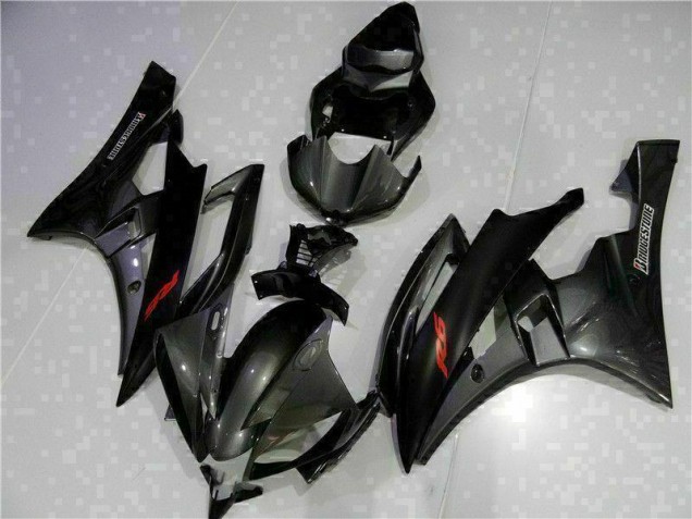 Carénages Yamaha R6 2006-2007 - Gris Noir Carénages Yamaha R6 2006-2007 - Gris Noir