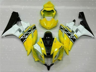 Carénages Yamaha R6 2006-2007 - Jaune Blanc Noir