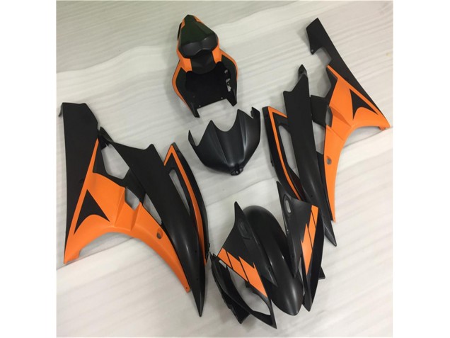 Carénages Yamaha R6 2006-2007 - Orange Noir Carénages Yamaha R6 2006-2007 - Orange Noir