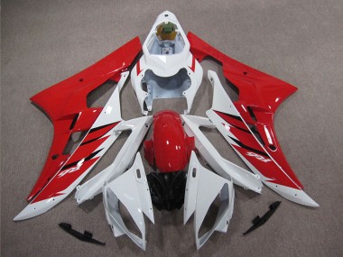 Carénages Yamaha R6 2006-2007 - Rouge Blanc