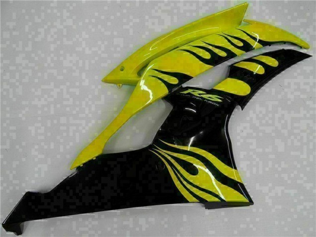 Carénages Yamaha R6 2008-2016 - Jaune Noir Carénages Yamaha R6 2008-2016 - Jaune Noir