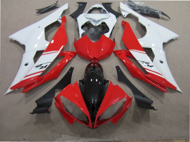 Carénages Yamaha R6 2008-2016 - Rouge Blanc Noir Carénages Yamaha R6 2008-2016 - Rouge Blanc Noir