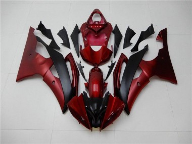 Carénages Yamaha R6 2008-2016 - Rouge Noir