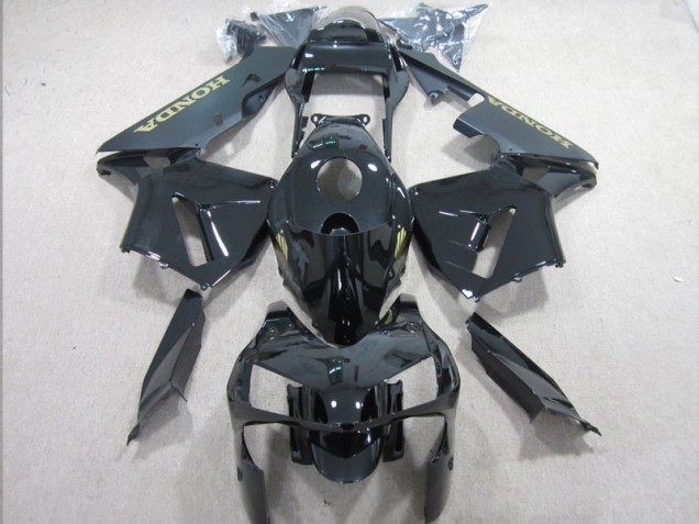 Carrosserie Honda CBR 600 RR 2003-2004 - Noir Or Décalque Carrosserie Honda CBR 600 RR 2003-2004 - Noir Or Décalque