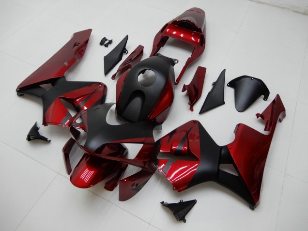 Carrosserie Honda CBR 600 RR 2003-2004 - Rouge Noir Carrosserie Honda CBR 600 RR 2003-2004 - Rouge Noir