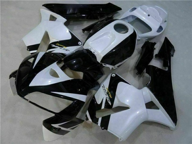 Carrosserie Honda CBR 600 RR 2005-2006 - Blanc Noir Carrosserie Honda CBR 600 RR 2005-2006 - Blanc Noir