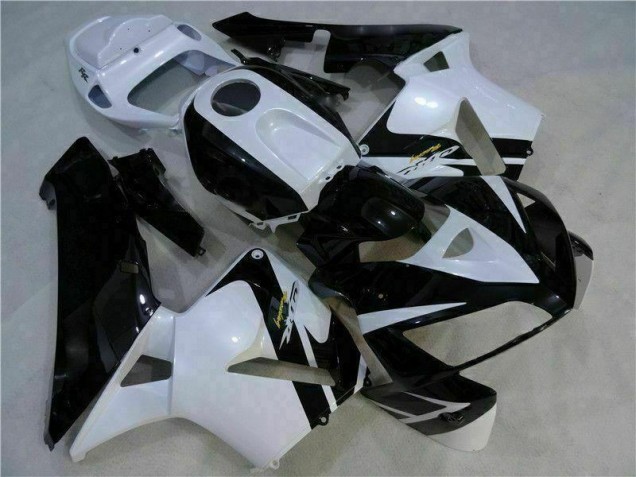 Carrosserie Honda CBR 600 RR 2005-2006 - Blanc Noir Carrosserie Honda CBR 600 RR 2005-2006 - Blanc Noir