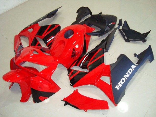 Carrosserie Honda CBR 600 RR 2005-2006 - Rouge Noir Carrosserie Honda CBR 600 RR 2005-2006 - Rouge Noir