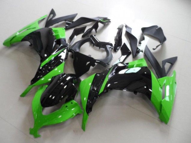 Carrosserie Kawasaki ZX 300R 2013-2016 - Noir Vert Carrosserie Kawasaki ZX 300R 2013-2016 - Noir Vert