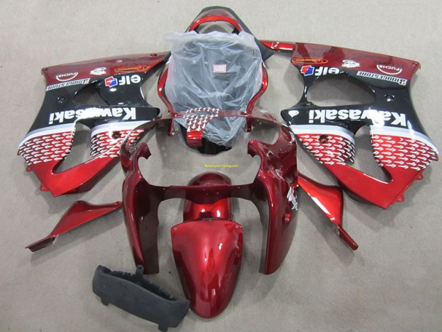 Carrosserie Kawasaki ZX6R 2000-2002 - Rouge Carrosserie Kawasaki ZX6R 2000-2002 - Rouge