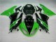 Carrosserie Kawasaki ZX6R 2009-2012 - Noir Vert Carrosserie Kawasaki ZX6R 2009-2012 - Noir Vert
