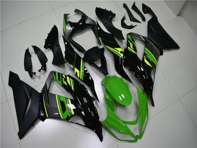 Carrosserie Kawasaki ZX6R 2013-2018 - Vert Noir Carrosserie Kawasaki ZX6R 2013-2018 - Vert Noir