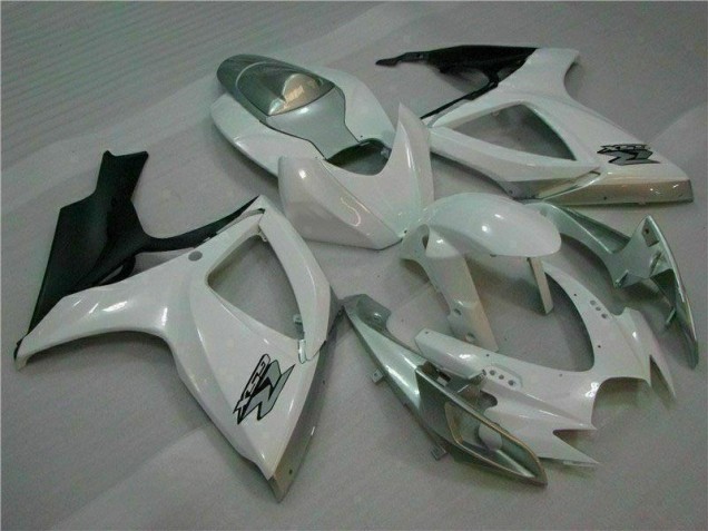 Carrosserie Suzuki GSXR 600 / 750 K6 2006-2007 - Blanc Argent Carrosserie Suzuki GSXR 600 / 750 K6 2006-2007 - Blanc Argent