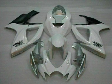 Carrosserie Suzuki GSXR 600 / 750 K6 2006-2007 - Blanc Argent